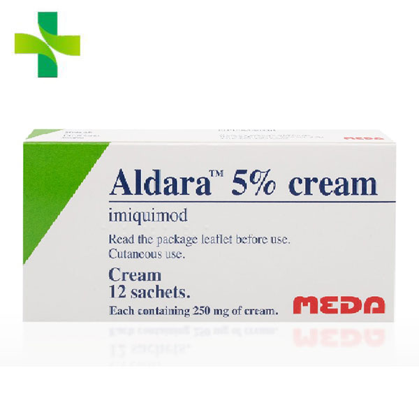 کرم آلدارا ۵% مدا ۱۲ ساشه Meda Aldara 5% Cream 12 Sachets