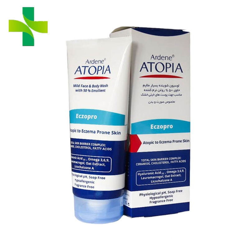 لوسیون شوینده و مرطوب کننده صورت آتوپیا آردن مدل Eczopro حجم 150 میل