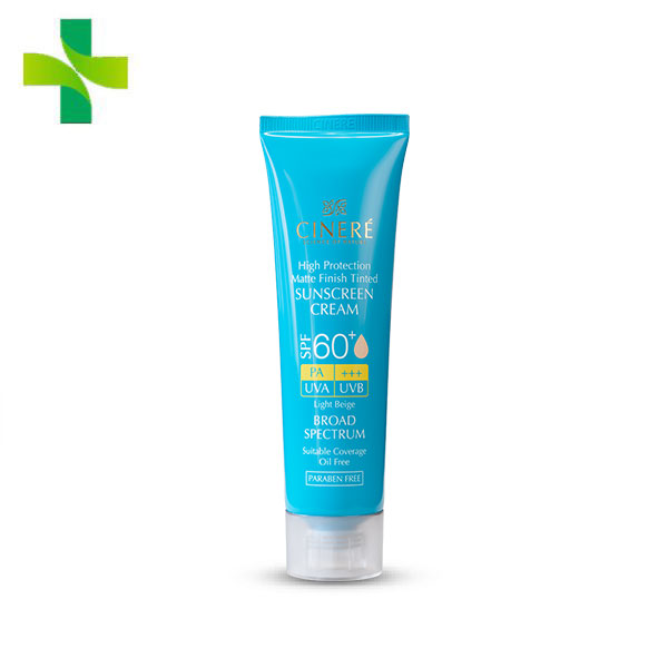 کرم ضد آفتاب رنگی +SPF60 سینره