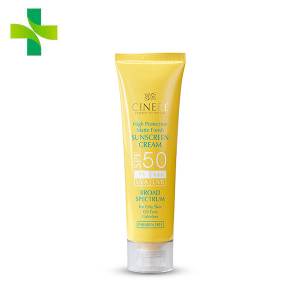 کرم ضد آفتاب SPF 50 بدون رنگ سینره